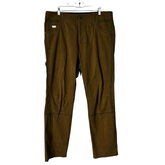 Kuhl Radikl Pants 36x32 Brown Vented Gusseted Crotch Performance Comfort - Picture 2 of 16